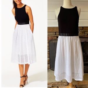 NWT MiXT by Heidi Weisel Black White Tank Dress size 8